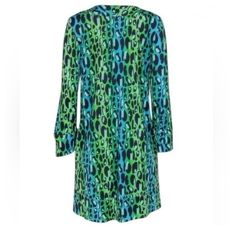 Diane Von Furstenberg‎ Silk Leopard Mini Dress Bold Glam Resort Size 6 - Picture 4 of 6